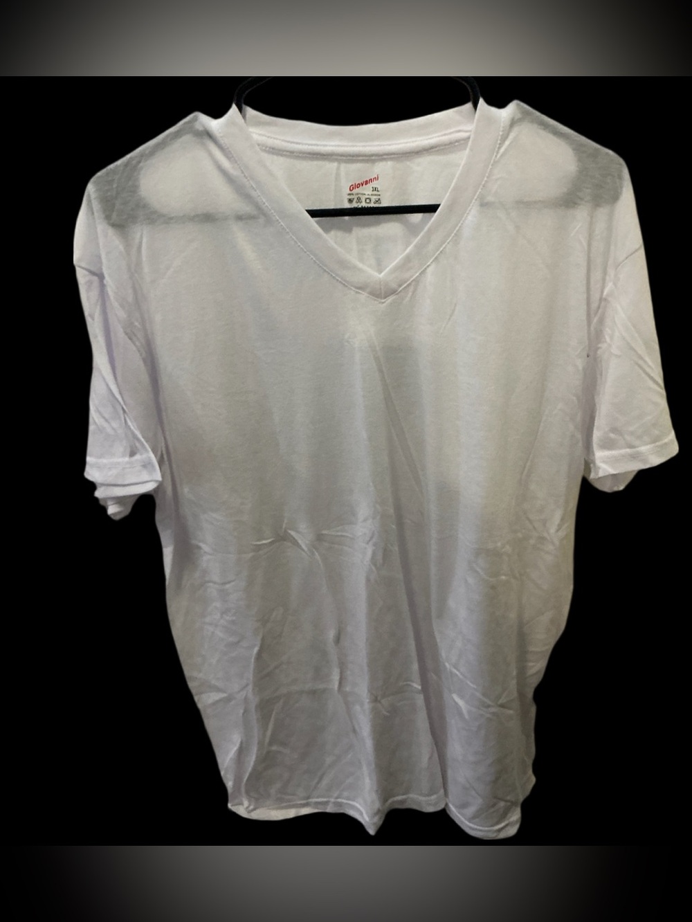 Giovanni 3XL V Neck Tee White Pre Owned Women